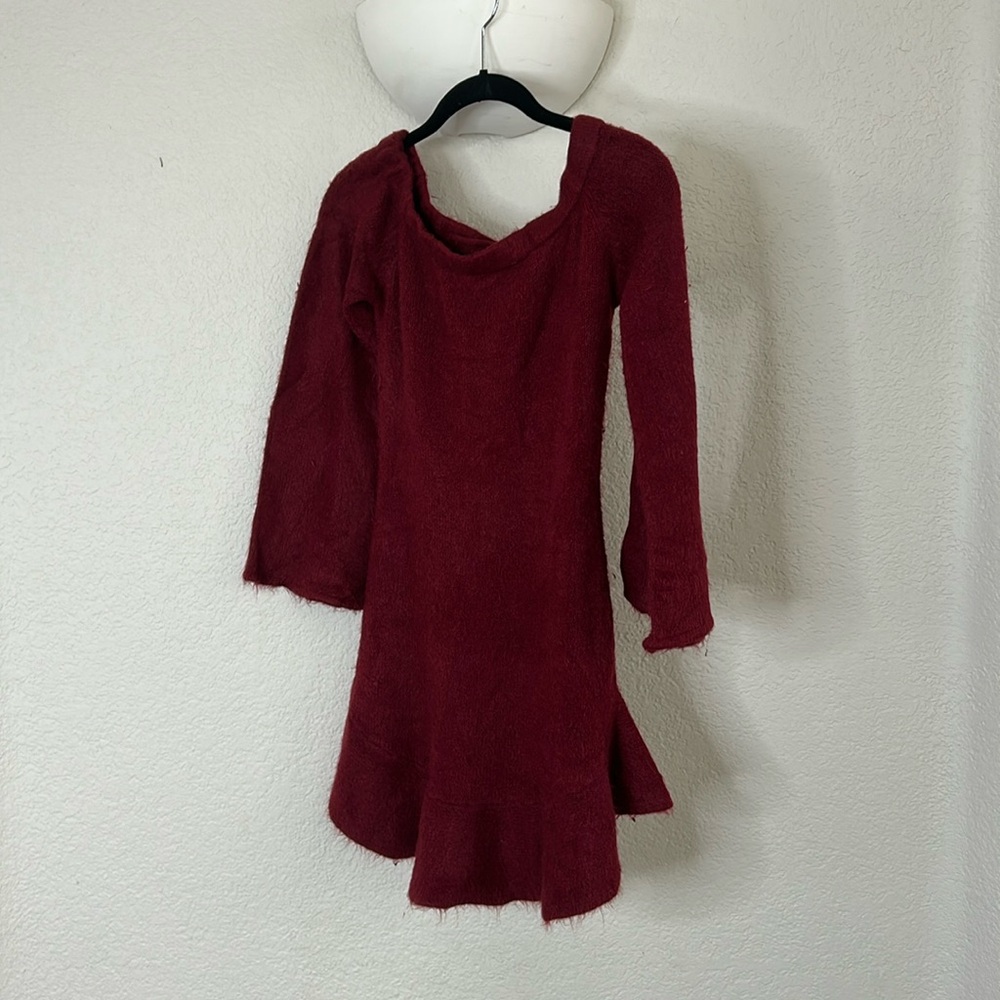Vici tunic dress in cranberry